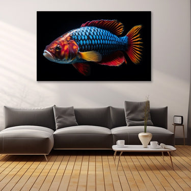 Fish Print Painting